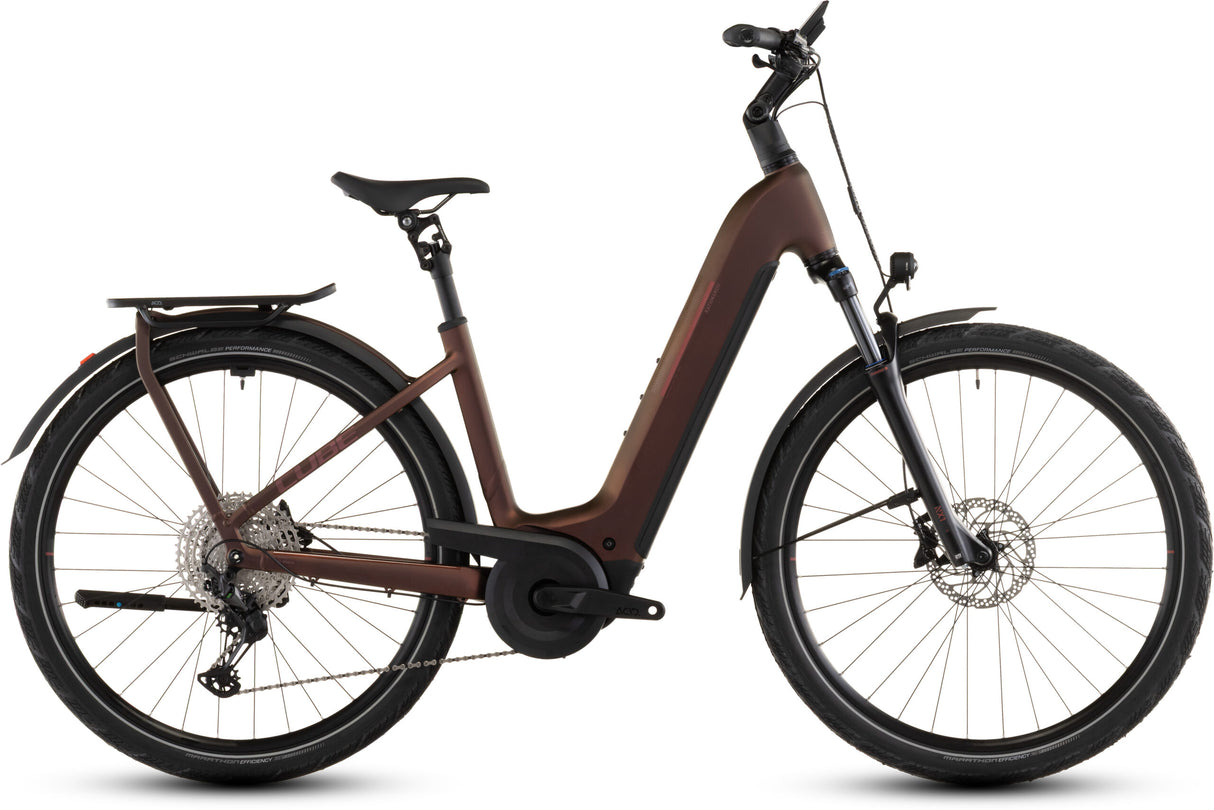 CUBE Bikes Kathmandu Hybrid Pro 800 Easy Entry Sunglow Chrome (2025)