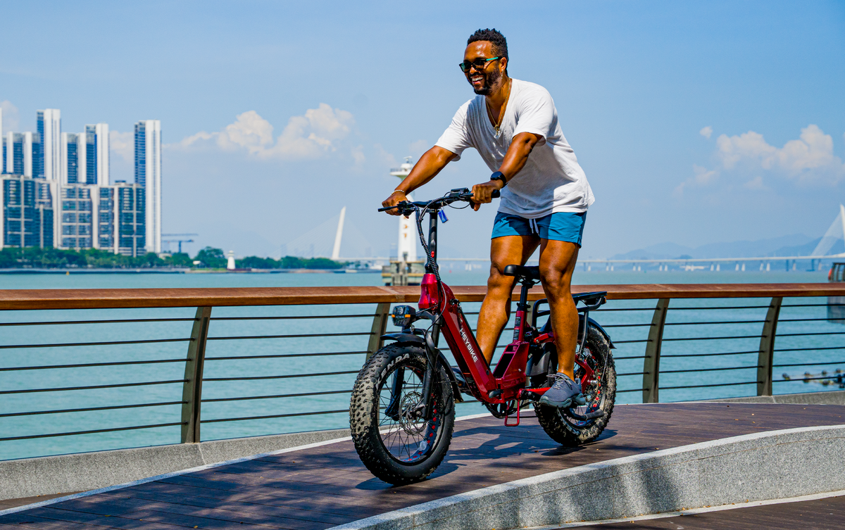 Heybike Ranger 3.0 Pro on the beach