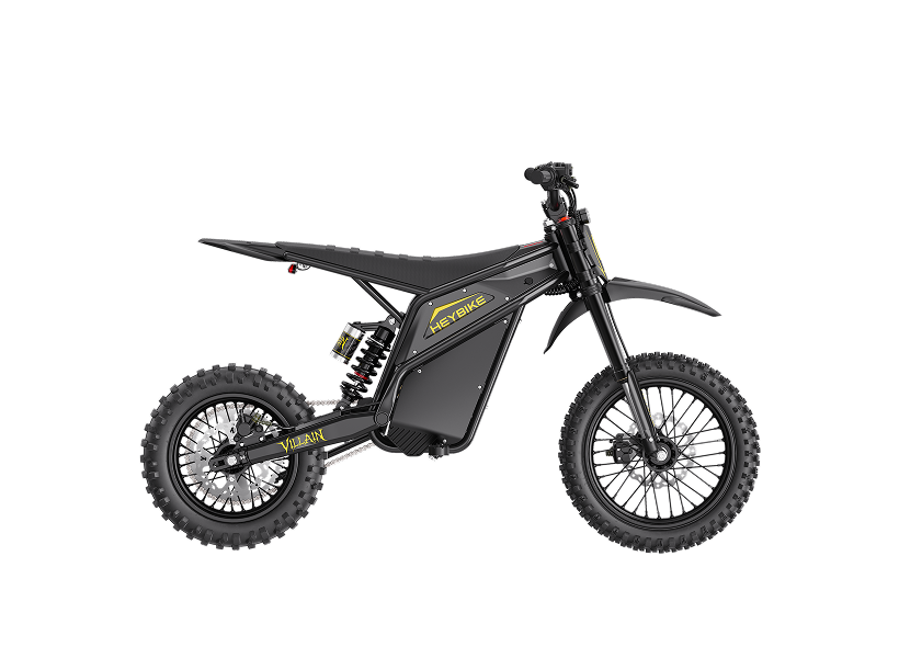 Heybike Villain electric dirt bike in Black