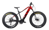 iGO Outland Torngat RS fat e-bike, Red and Black, side view
