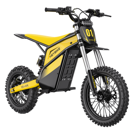Heybike Villain front three-quarter view